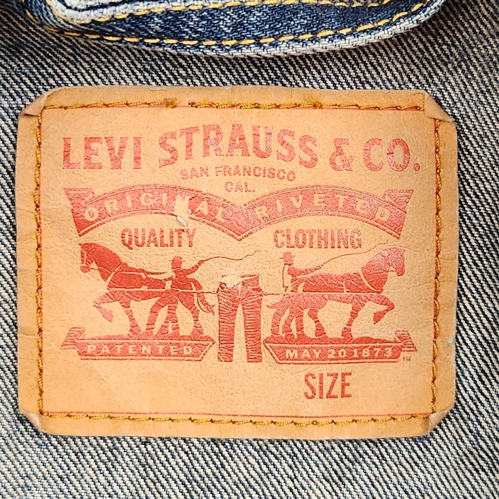 Levis Type 3 Sample Jacket Mens Medium Blue Cone Denim Trucker Pockets Classic - Picture 2 of 12